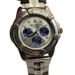 Eddie Bauer Men's Quartz Watch 39mm - New Battery - LG 3 Eye - Multifunction